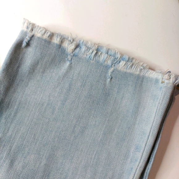 RSQ Sydney Crop Flare High Rise Light Wash Jeans - Picture 7 of 11